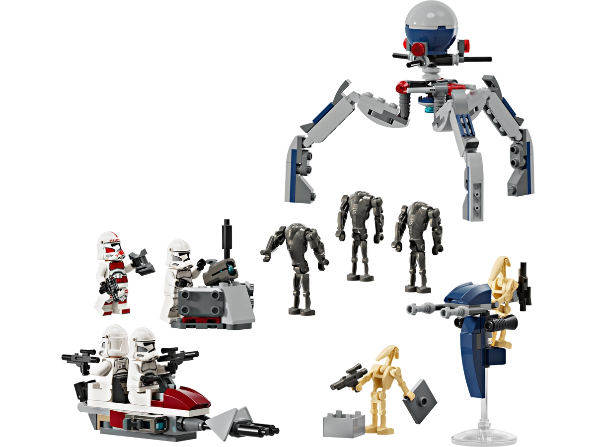 clone trooper battle droid battle pack 75372