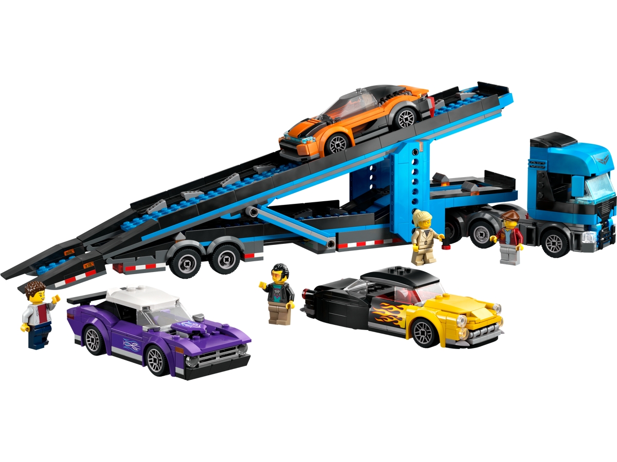 car transporter truck with sports cars 60408
